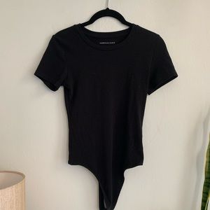 Black short sleeve bodysuit